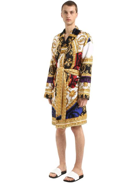 men versace robe|men's luxury robes versace.